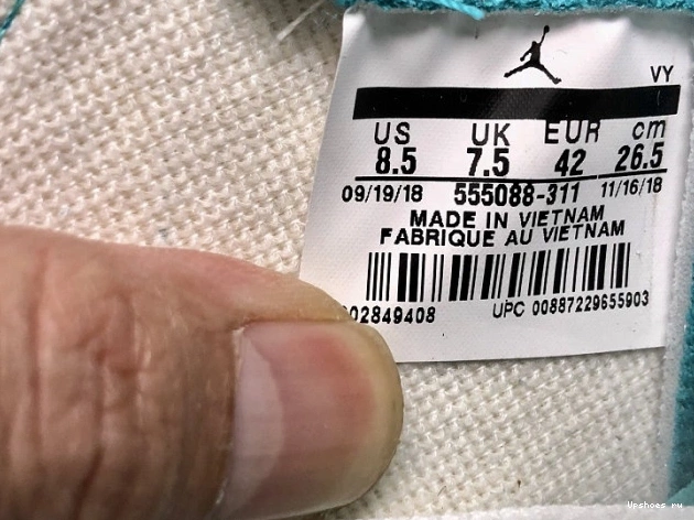 Retro OG High Green” Air 1 “Turbo Jordan 555088-311 0218